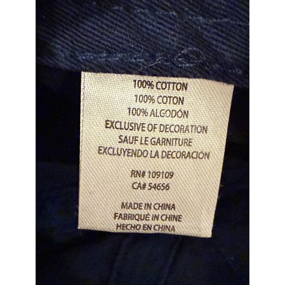 LIFE IS GOOD Unisex Navy Blue 100% Cotton Adjustable Strapback Hat Baseball Cap - Picture 9 of 9